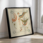 Abstract design based on flowers angels birds beetles. 1900 Alphonse Mucha 4 mockup