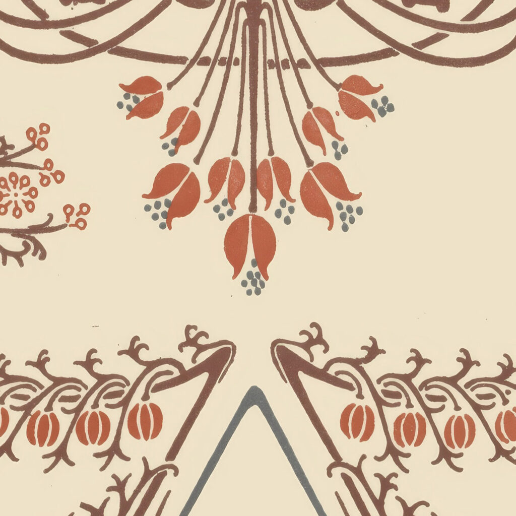 Abstract design based on flowers. 1900 Maurice Pillard Verneuil 8 mockup