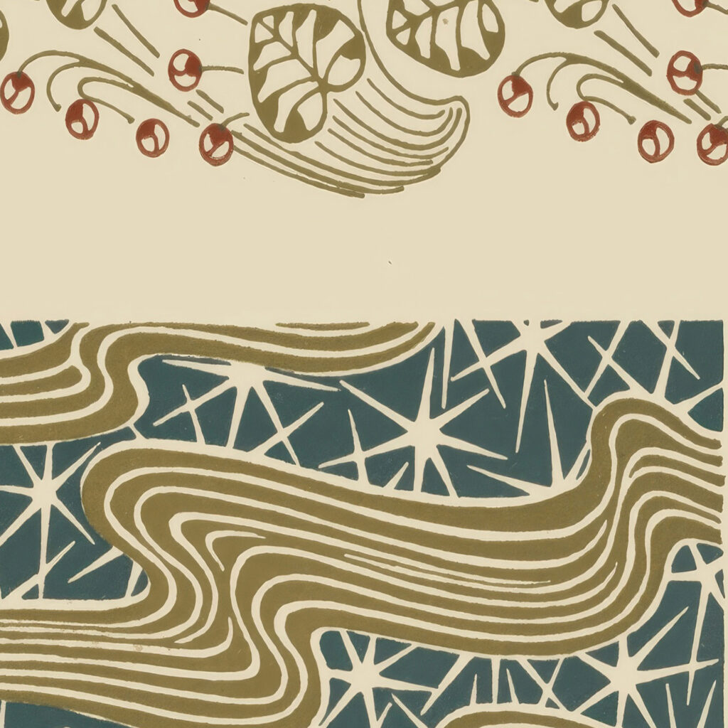 Abstract design based on grasses and leaves 1900 Maurice Pillard Verneuil 8 mockup