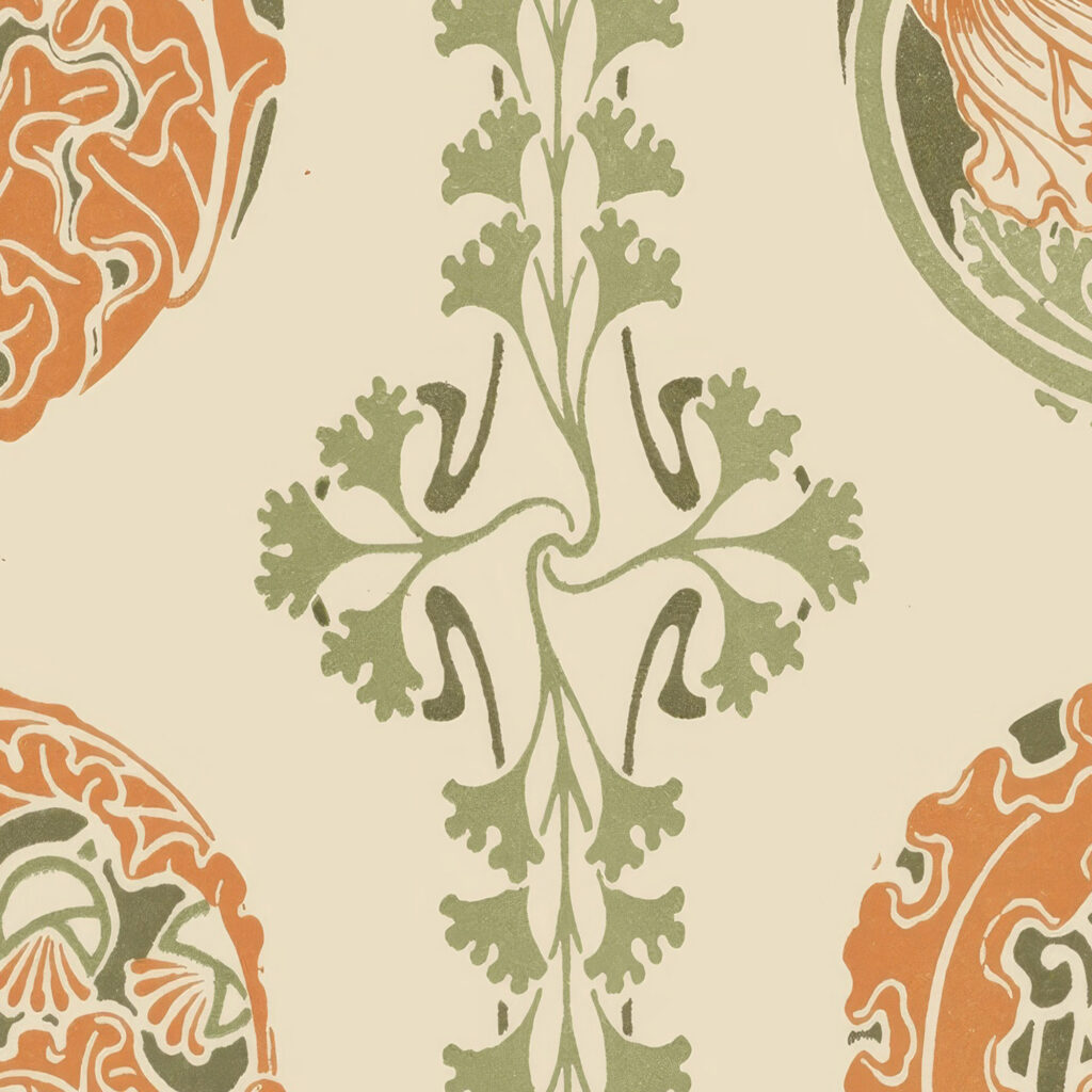 Abstract design based on leaf shapes. 1900 Maurice Pillard Verneuil 8 mockup