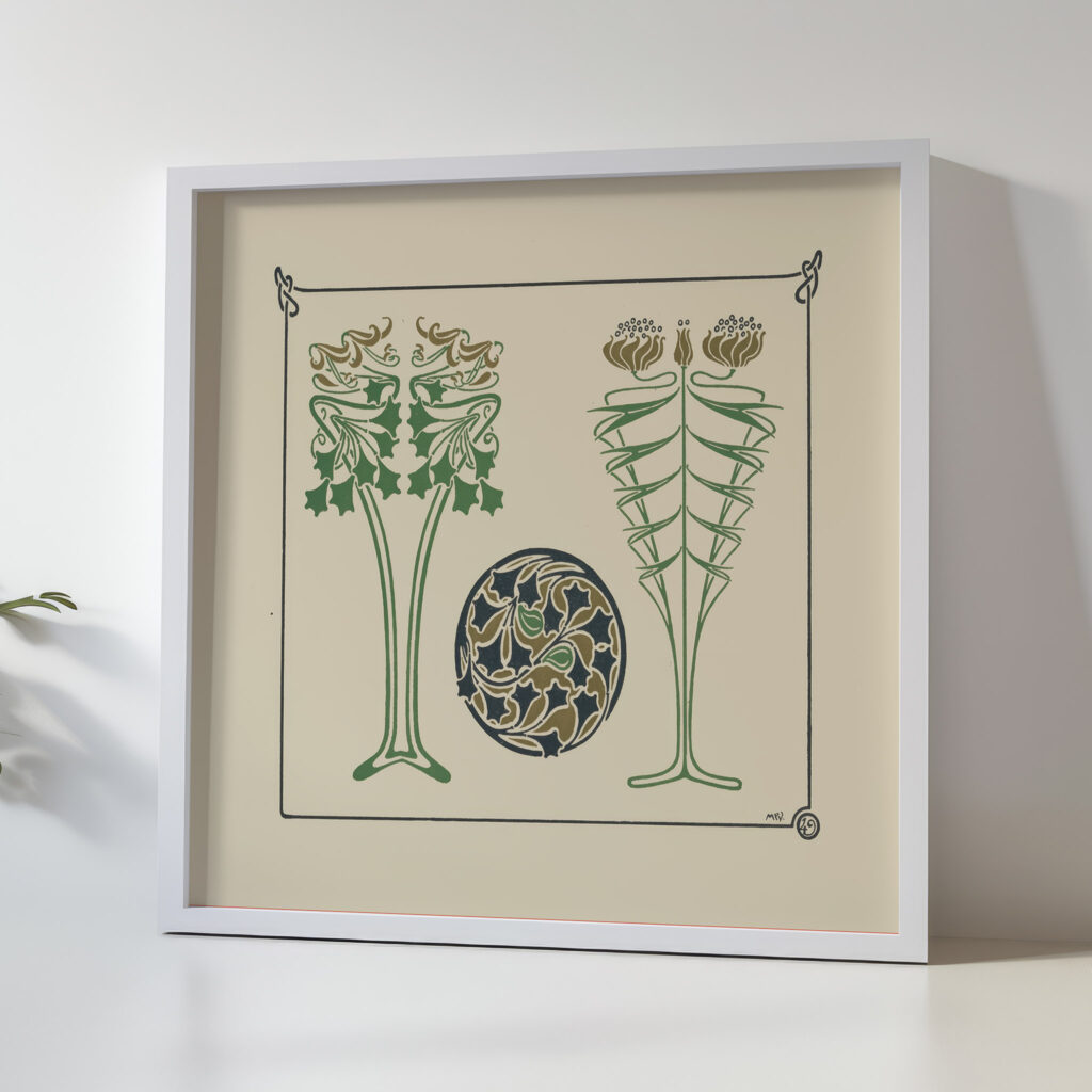 Abstract design based on leaves 1900 Maurice Pillard Verneuil 5 mockup