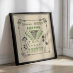 Abstract design based on leaves and arabesques 1900 Maurice Pillard Verneuil 1 4 mockup