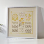 Abstract design based on leaves and curvilinear shapes. 1900 Maurice Pillard Verneuil 5 mockup