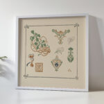 Abstract design based on leaves and organic shapes 1900 George Auriol 5 mockup