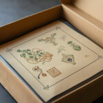 Abstract design based on leaves and organic shapes 1900 George Auriol video mockup