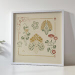 Abstract design based on leaves and trumpet shaped flowers 1900 George Auriol 5 mockup