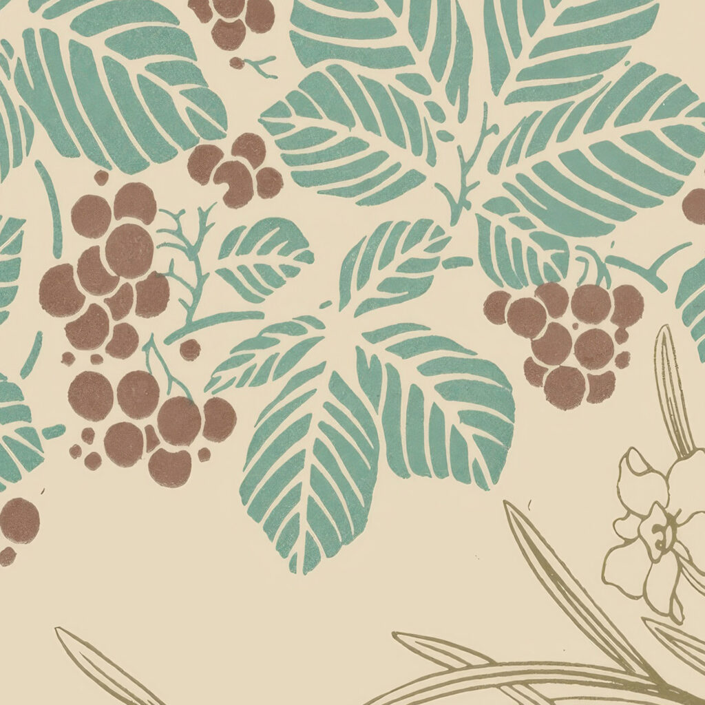 Abstract design based on leaves grass and flowers 1900 George Auriol 8 mockup