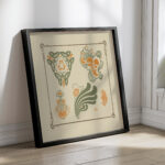 Abstract design based on leaves. 1900 George Auriol 4 mockup