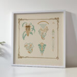 Abstract design based on organic shapes 1900 George Auriol 2 5 mockup