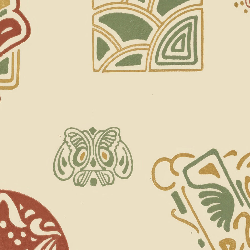 Abstract design based on organic shapes 1900 George Auriol 8 mockup