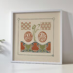 Abstract design based on organic shapes and arabesques. 1900 Maurice Pillard Verneuil 5 mockup