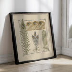 Abstract design based on peacock feathers. 1900 Maurice Pillard Verneuil 4 mockup