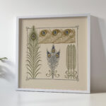 Abstract design based on peacock feathers. 1900 Maurice Pillard Verneuil 5 mockup