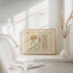 Abstract design based on tiny leaves and berries. 1900 Maurice Pillard Verneuil 4 mockup