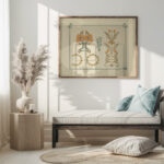 Abstract design based on tiny leaves and berries. 1900 Maurice Pillard Verneuil 5 mockup