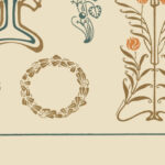 Abstract design based on tiny leaves and berries. 1900 Maurice Pillard Verneuil 8 mockup