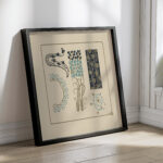 Abstract design based on tiny leaves on stems. 1900 Maurice Pillard Verneuil 4 mockup