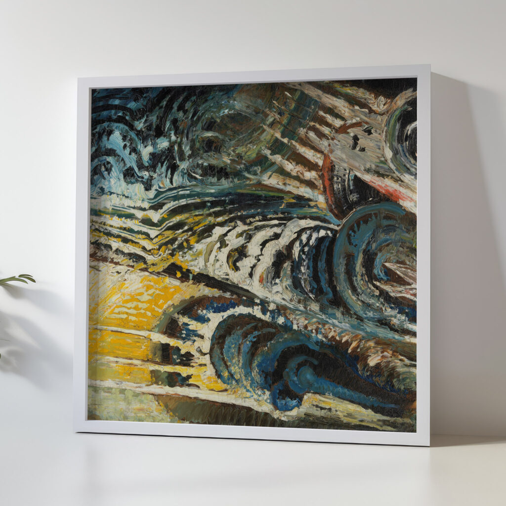 Abstract futurist Composition c. 1912 Chris Lanooy 5 mockup