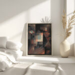 Abstract. Red and Green Gradation with some cinnibar in vertical format 1921 Paul Klee 4 mockup