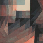 Abstract. Red and Green Gradation with some cinnibar in vertical format 1921 Paul Klee 8 mockup