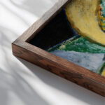 Abstraction 1919 Alfred Henry Maurer close up dark wood mockup