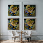 Abstraction 1919 Alfred Henry Maurer framed posters mockup