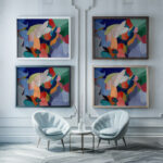 Abstraction 1920 Jay Van Everen framed posters mockup