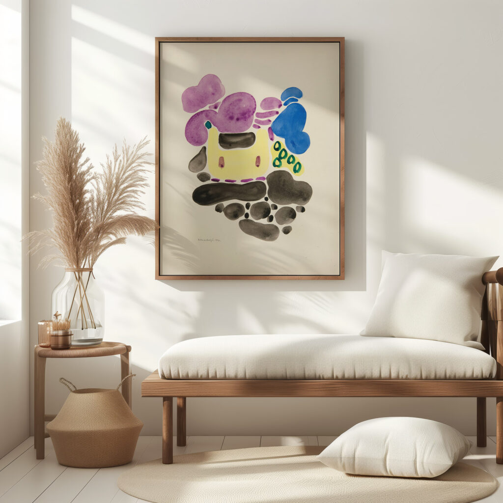 Abstraction Based on Flower Forms V 1921 David Kakabadze 5 mockup