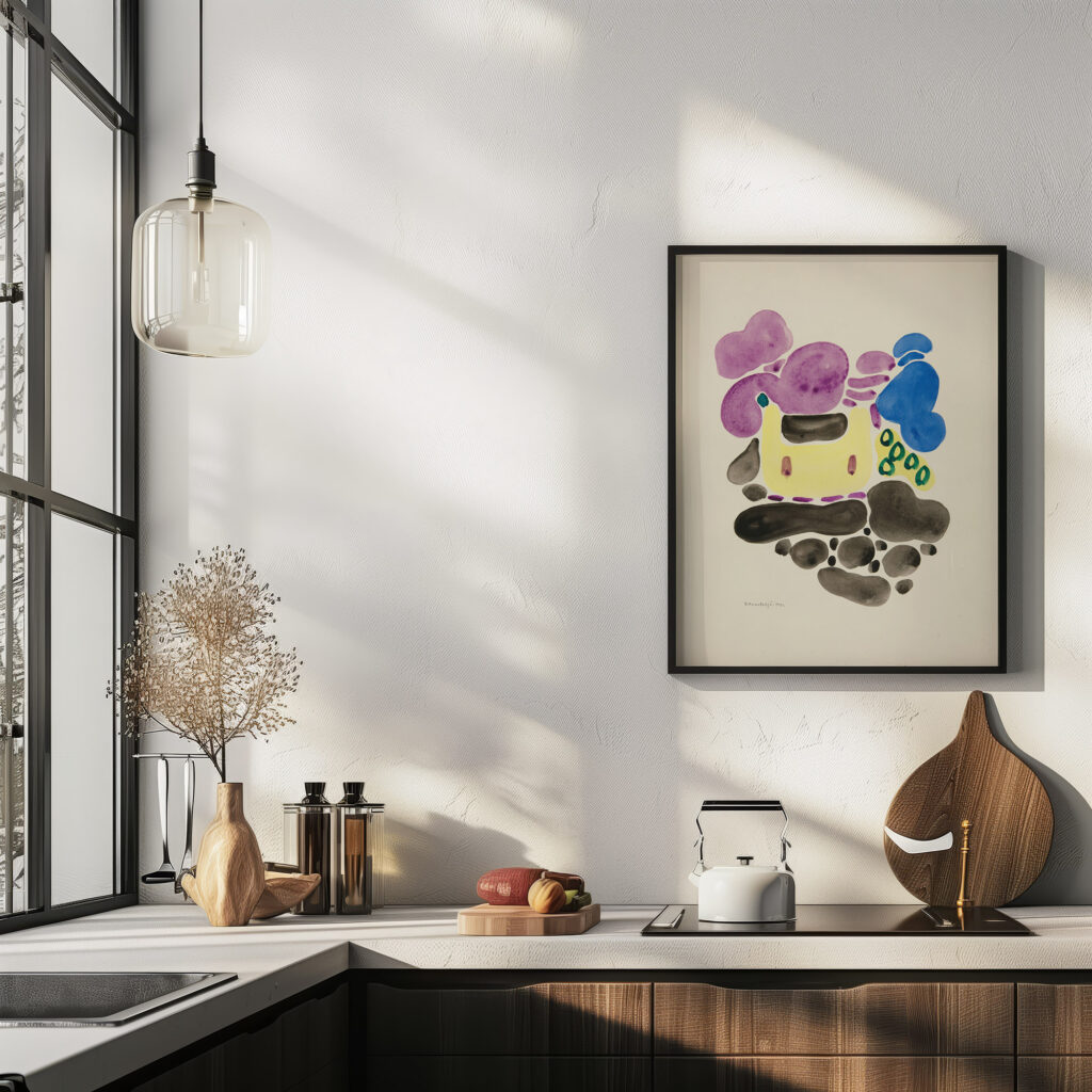 Abstraction Based on Flower Forms V 1921 David Kakabadze 6 mockup