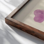 Abstraction Based on Flower Forms V 1921 David Kakabadze close up dark wood mockup