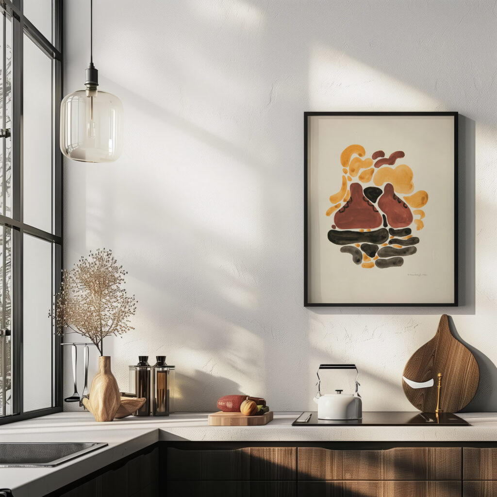 Abstraction Based on Flower Forms VI 1921 David Kakabadze 6 mockup