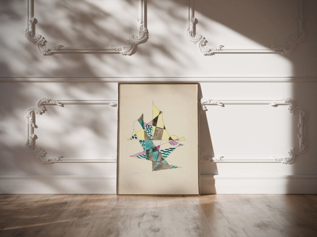 Abstraction Based on Sails I 1921 David Kakabadze video mockup