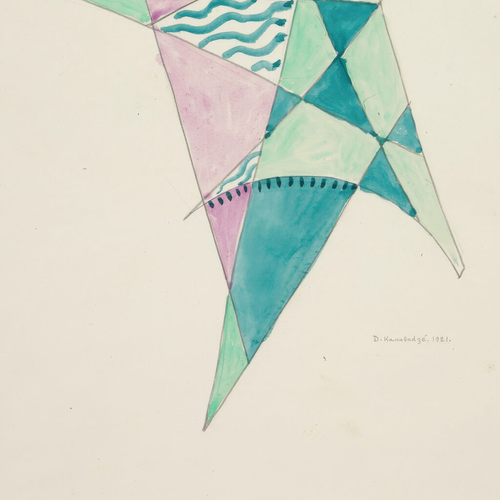 Abstraction Based on Sails VIII 1921 David Kakabadze 8 mockup
