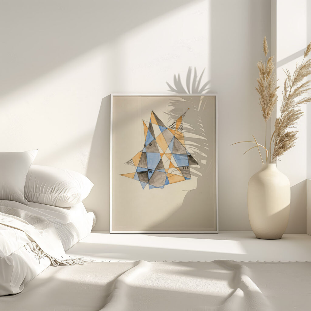 Abstraction Based on SailsVI 1921 David Kakabadze 4 mockup