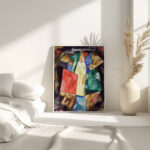 Abstraction Blue Yellow and Green circa 1913 Marsden Hartley 4 mockup