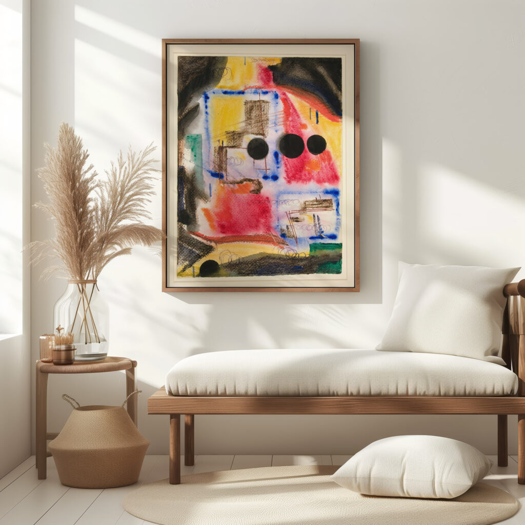 Abstraction Three Black Circles 1922 Fritz Stuckenberg 5 mockup