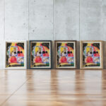 Abstraction Three Black Circles 1922 Fritz Stuckenberg framed posters mockup Abstraction Three Black Circles 1922 Fritz Stuckenberg framed posters mockup