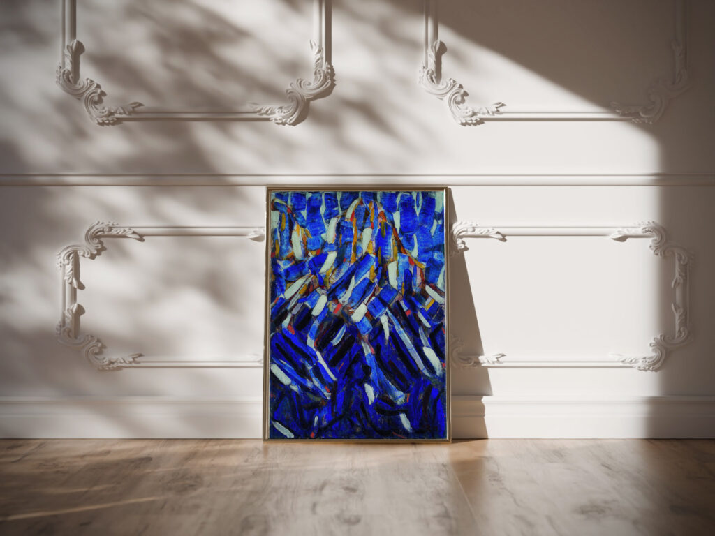 Abstraction the Blue Mountain 1912 Christian Rohlfs video mockup