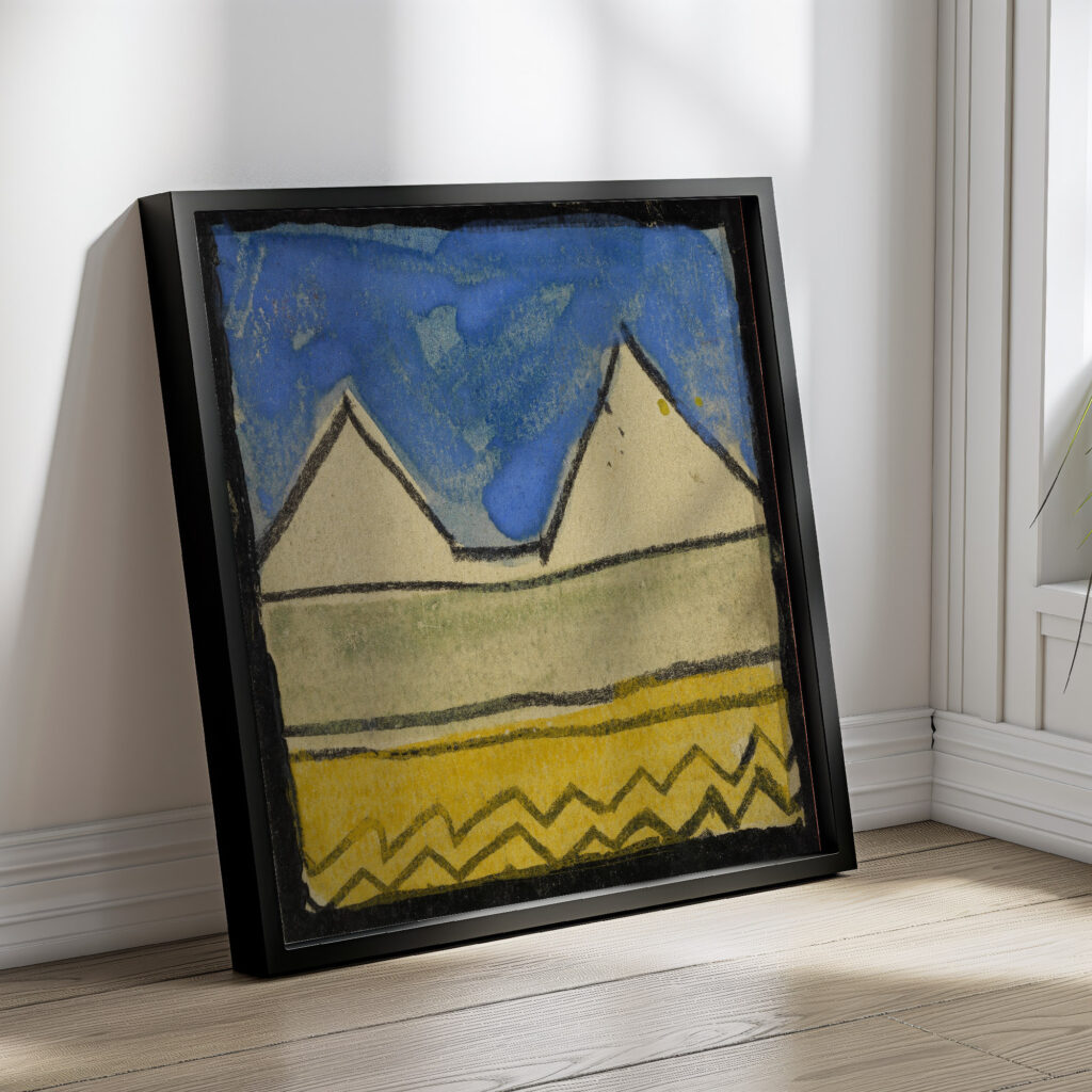 Abstrahierte Giebel 1918 Egon Schiele 4 mockup