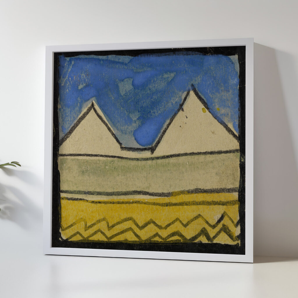 Abstrahierte Giebel 1918 Egon Schiele 5 mockup