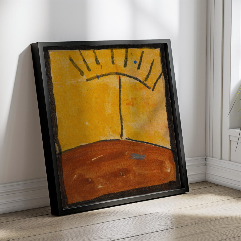 Abstrahierte Landschaft mit Sonnenaufgang 1918 Egon Schiele 4 mockup