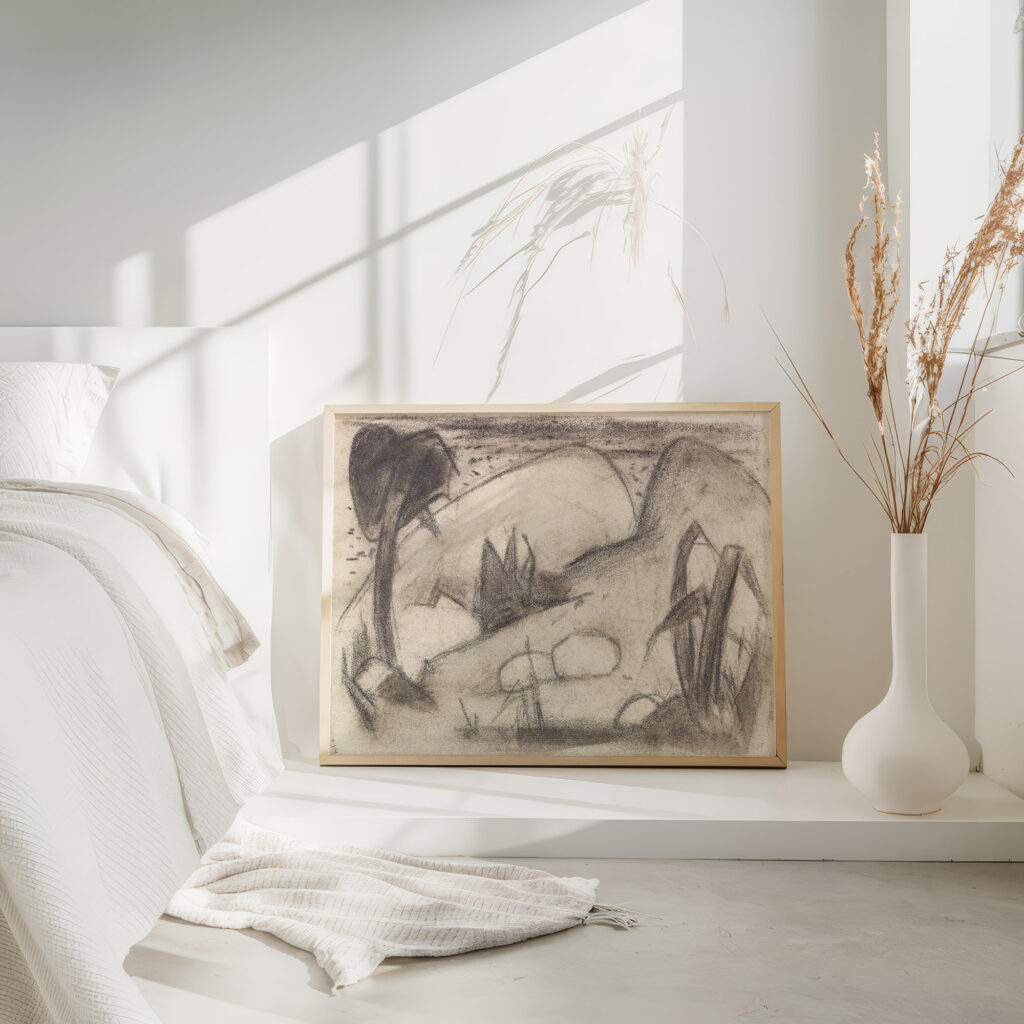 Abstrahierte exotische Landschaft 1911 Franz Marc 4 mockup