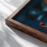 Abstrait Francis Picabia close up dark wood mockup