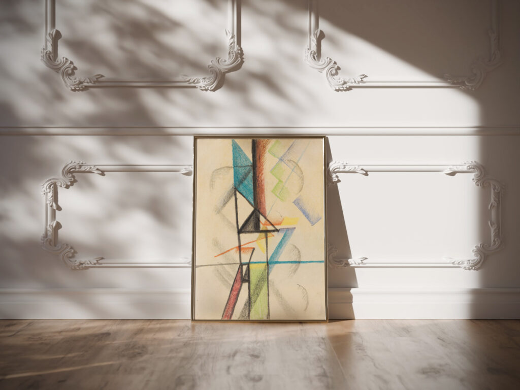 Abstrakte Formen V 1913 August Macke video mockup Abstrakte Formen V 1913 August Macke video mockup