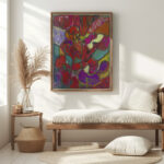 Abstrakte Komposition Hochformat Adolf Holzel 5 mockup