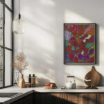 Abstrakte Komposition Hochformat Adolf Holzel 6 mockup