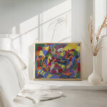 Abstrakte Komposition Querformat Adolf Holzel 4 mockup