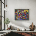 Abstrakte Komposition Querformat Adolf Holzel 6 mockup