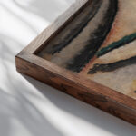 Abstrakter Kopf 1927 Alexej von Jawlensky close up dark wood mockup