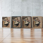 Abstrakter Kopf 1927 Alexej von Jawlensky framed posters mockup